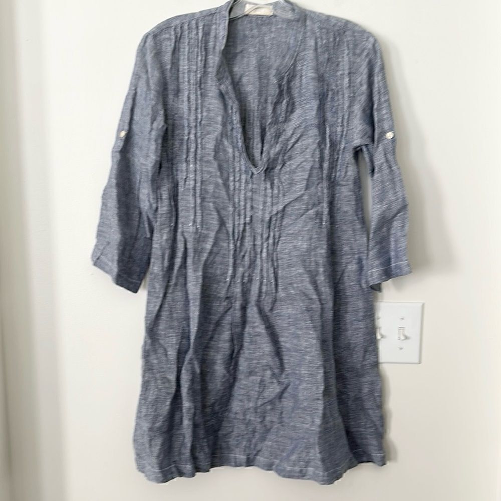CP Shades Linen Shirt Dress XS